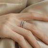 Women's Retro Palace Zirconia Lace Ring: Light Luxury, Trendy Index Finger Design, All-Match High-End Fashion