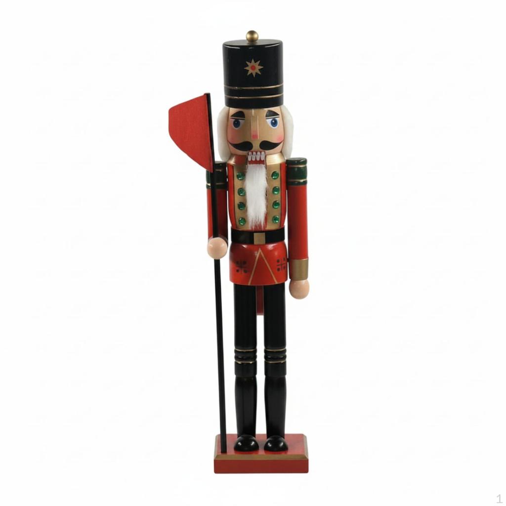 Nutcracker HandPainted Figurine Freestanding Wooden Ornament for Collectors,
