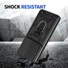 For Motorola Moto G86 Power 5G Case with Slide Camera Lid PC+TPU Kickstand Phone Cover