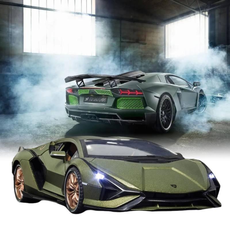 Large Scale 118 Alloy Model Lamborghini Lightning Car With Flashing Lights And Sounds