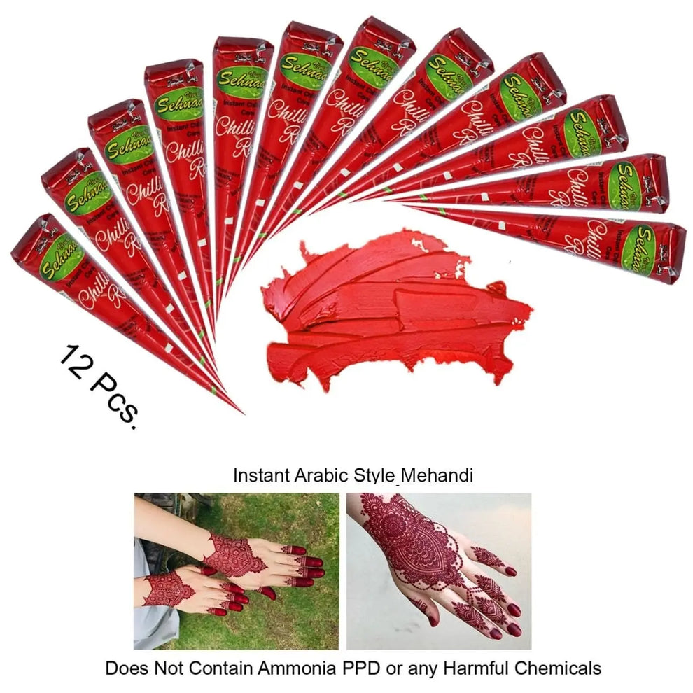 Con Henna Roșie Mehendi 12x