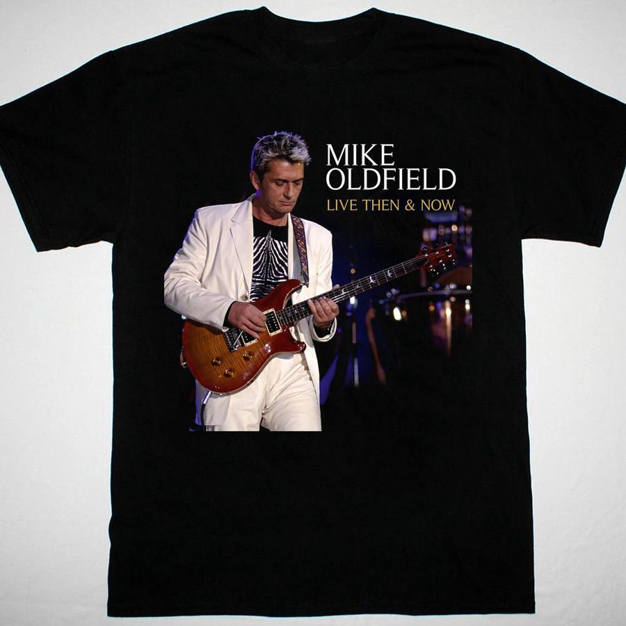 Mike Oldfield THEN AND NOW Black T-shirt Unisex Tee All Sizes XZ680