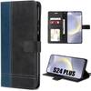 Case for Samsung Galaxy S24 Plus - Navy Blue - 360 Degree Protection - Two-Tone - Magnetic Bracelet