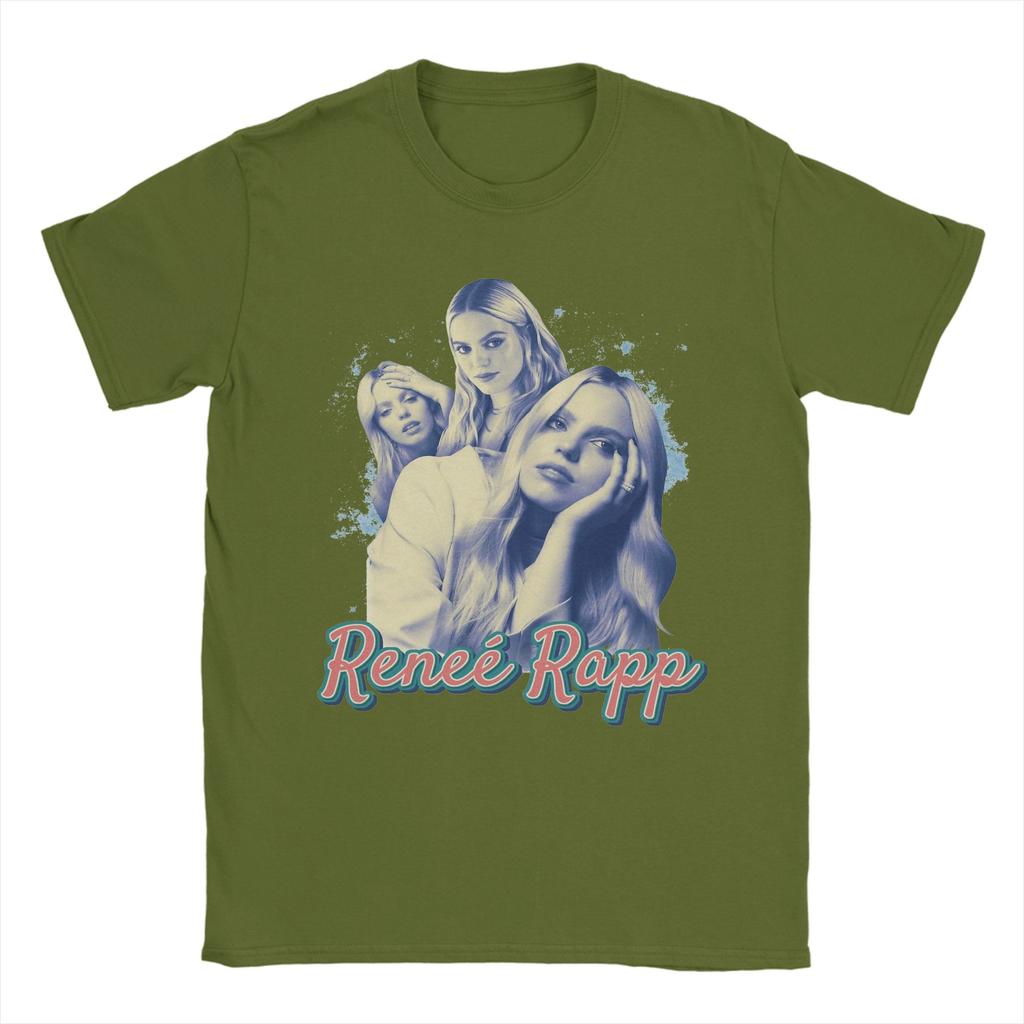 Funny Renee Rapp Vintage 90s TShirt Unisex O Neck 100 Cotton T Shirt Short Sleeve Tees Gift Idea Clothing