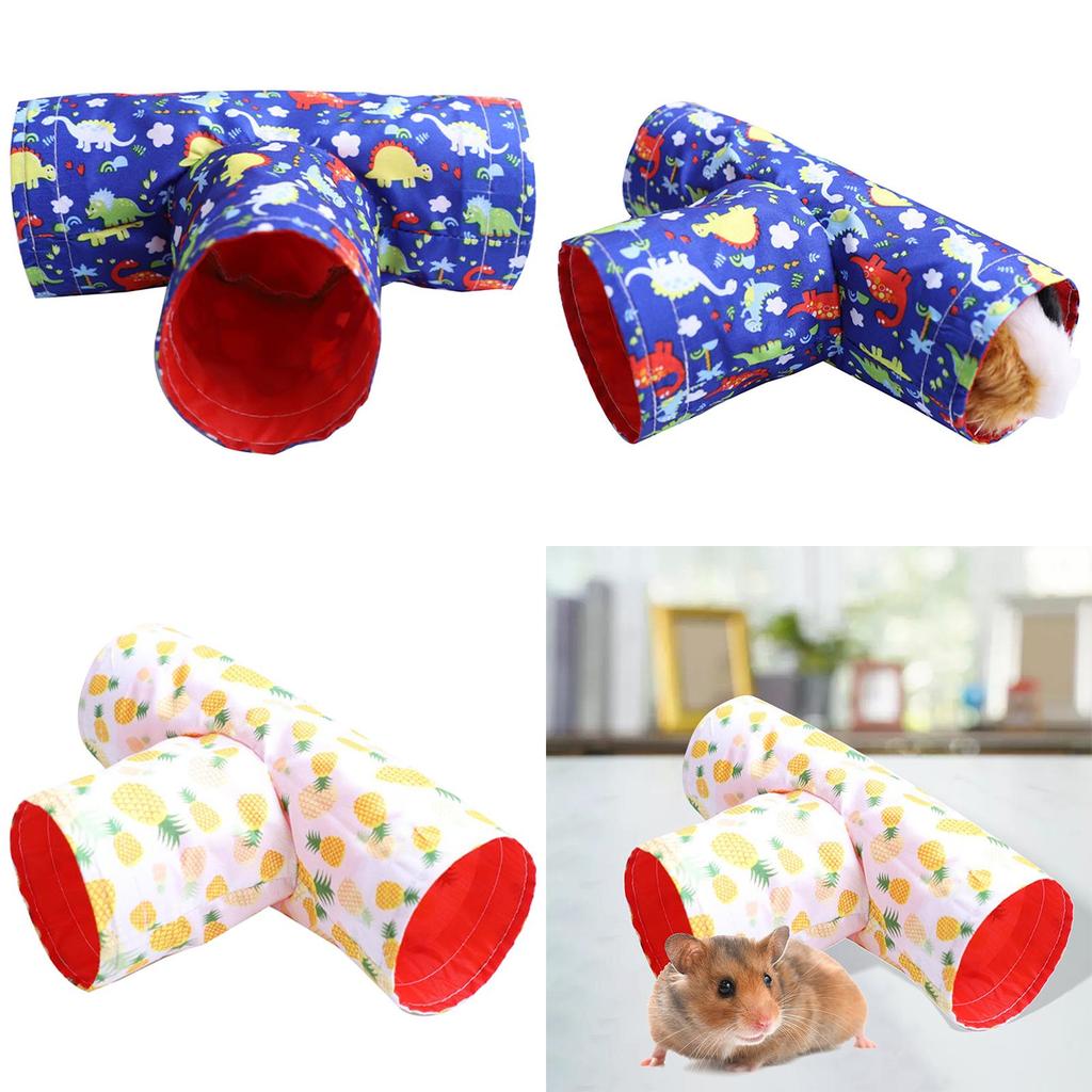 Pet Guinea Pig Tunnels Cage Hideout for Hamster Sugar Glider