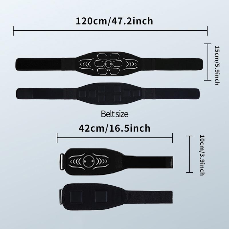 Smart Waist Abdominal Toning Belt Abdominal Muscle Trainer Muscle Toner For Arm Leg Training Home Fitness Massager Usb Recharge