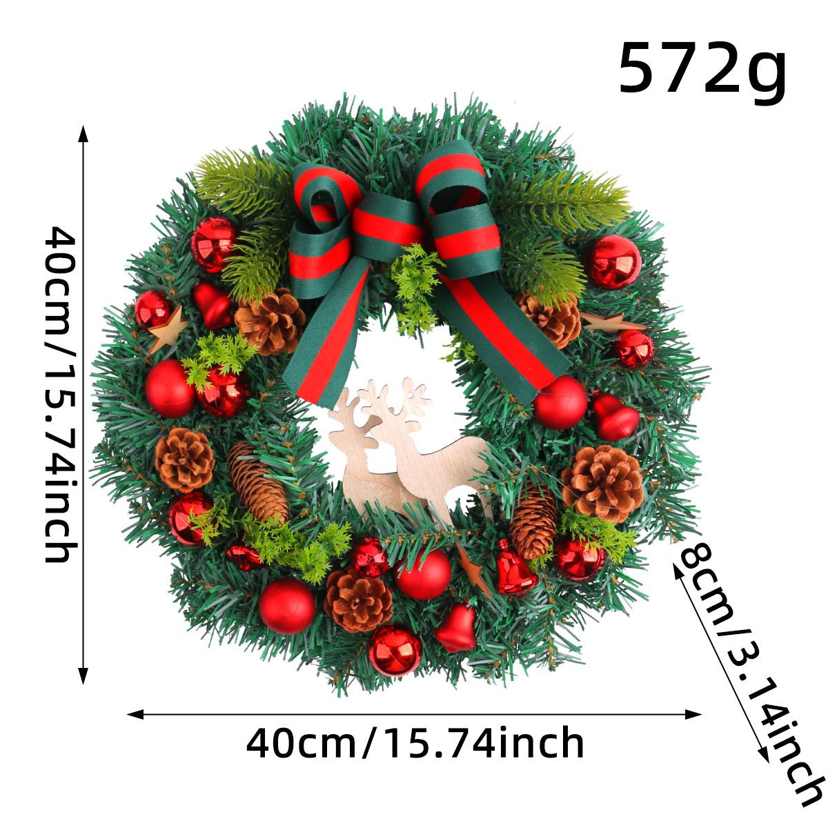 

New arrival Christmas wreath for home decor, Christmas garland for front door decor, pinecone wreath, Xmas tree decorations, New year s decor