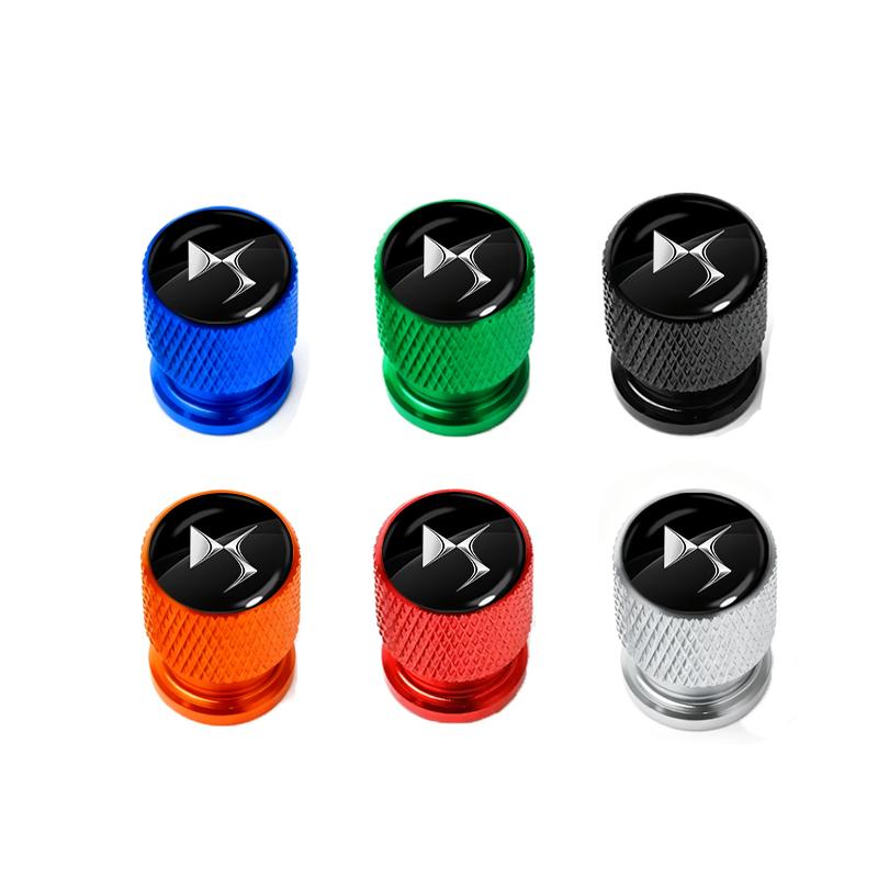 4pcs Car Tire Valve Stems Cap Aluminum Tyre Wheel Stem Air Valve Cover Airdust For DS SPIRIT DS4S DS5 5LS DS3 DS4 DS6 DS9 WILD