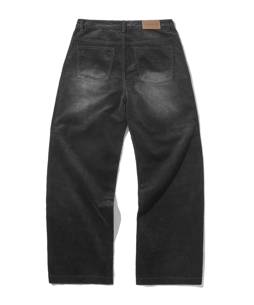 FILLUMINATE Vintage Washed Corduroy Pants - Black