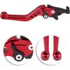 DEALPEAK 2Pcs CNC Aluminum Motorcycle Scooter Double Disc Brake Clutch Lever Handles
