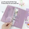 A6 A7 5Pcs Left Opening Pockets Binder Folders for 6Ring Notebook Divider Page Waterproof PVC Leaf Document Filing Bag