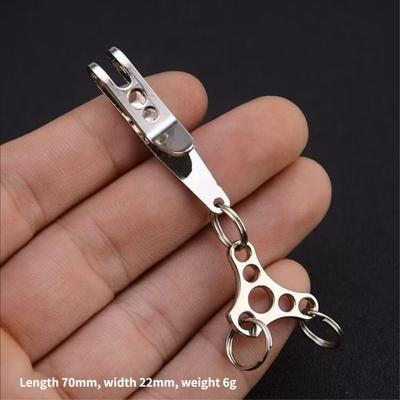 Klíčenka s rychloupínacím držákem na klíče Klip Venkovní Prémiová kovová konstrukce Multitool Pro Batoh Turistické vybavení Sada
