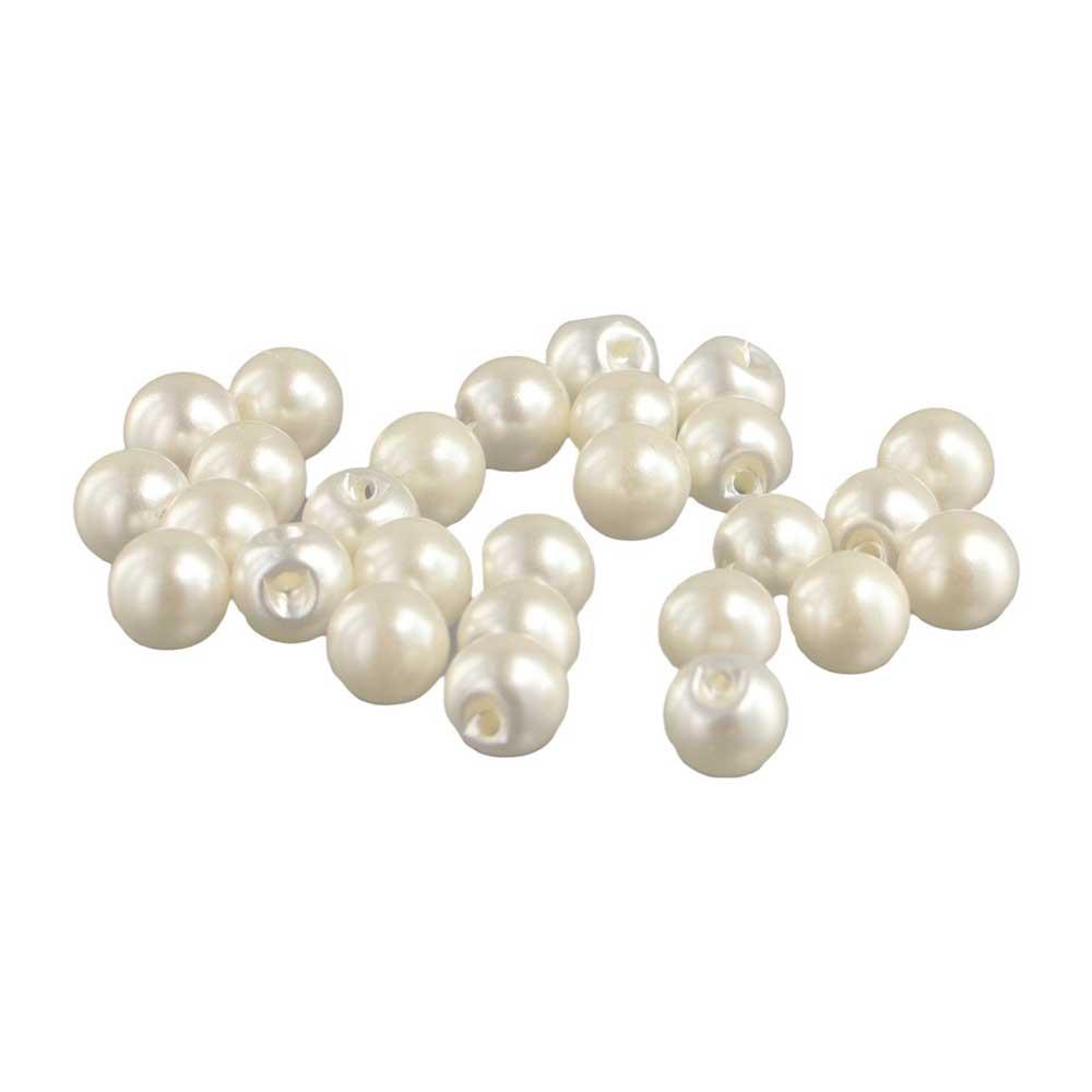 50pcs Round Pearl Button Multi Size Venetian Pearl Button Multipurpose Clothes Button  Scrapbooking
