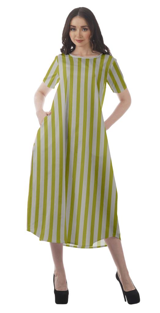 Moomaya Printed Sun Dresses Women Short Sleeve Cotton Flex Party Dress