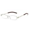 Fashion Small Frame Square Metal Glasses Vintage High Quality Luxury Presbyopic Glasses Daily Leisure Travel Reading Glasses