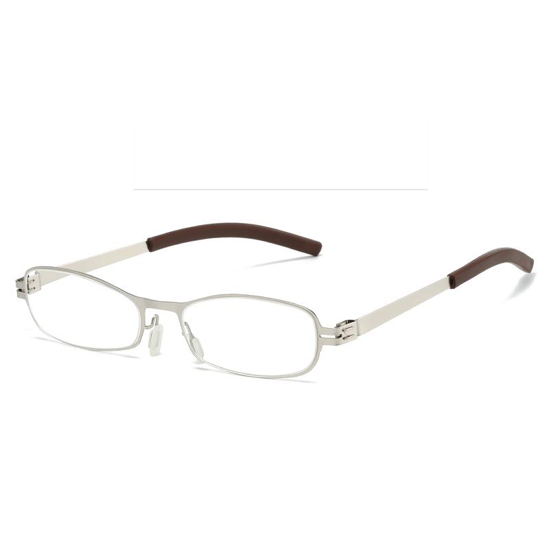 Fashion Small Frame Square Metal Glasses Vintage High Quality Luxury Presbyopic Glasses Daily Leisure Travel Reading Glasses