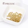 4mm 5mm 6mm 8mm Spacer Bead For Bracelets 18K Gold Plated Separator For Beads, DIY Jewelry Making Accessories