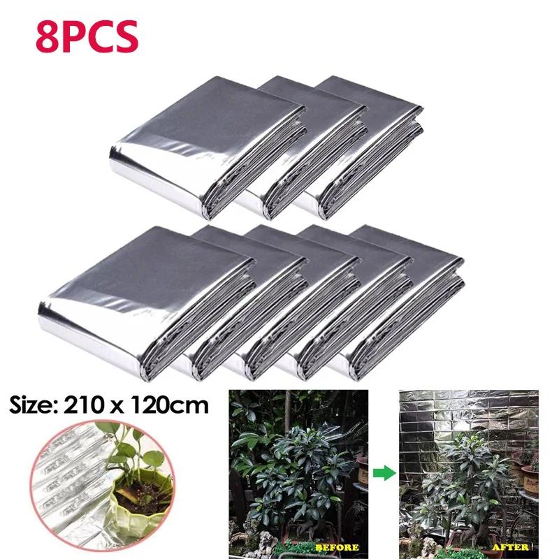 5-30PCS Silver Mylar Highly Reflective Films 210x120cm for Grow Foil Tent Room Garden Greenhouse Farming Increase Plant Growth