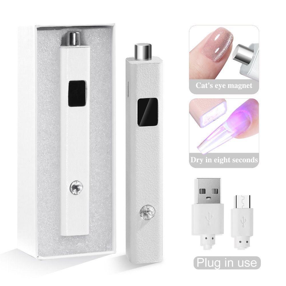 Magnetische Saugaufladung Nagellack Werkzeug PU Leder Nagelplatte Backlicht für Nagel DIY