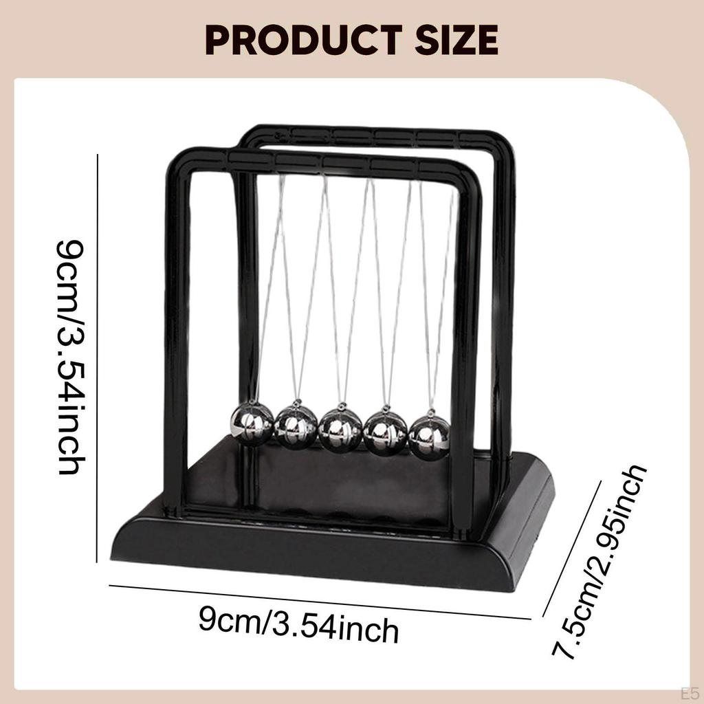 Berceau Pendule Billes Balle d'Équilibre Décoratif Apprentissage de la Physique Mouvement Fantastique Jouets Éducatifs