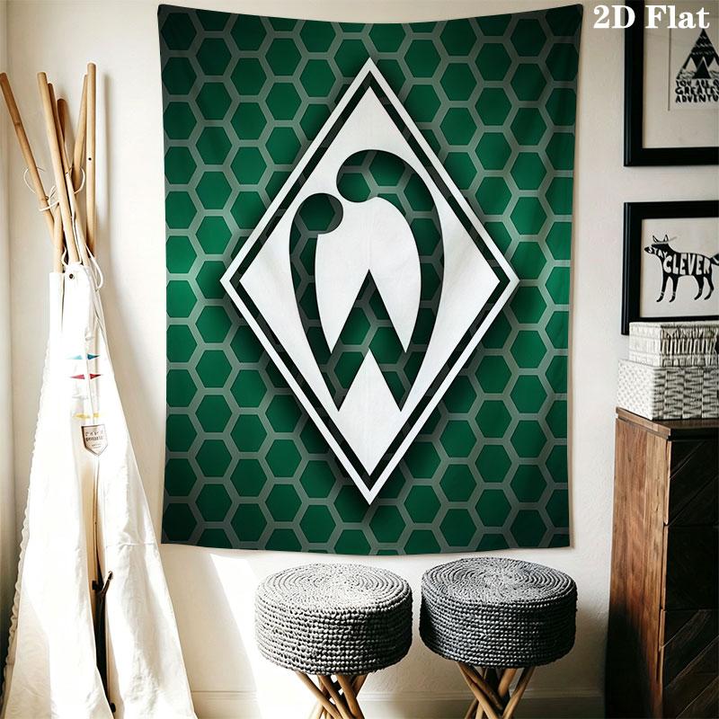 Werder logo Wall Hanging Printed Fabric Blanket Decorative Tapestries for Bedroom Living Room Home Decor