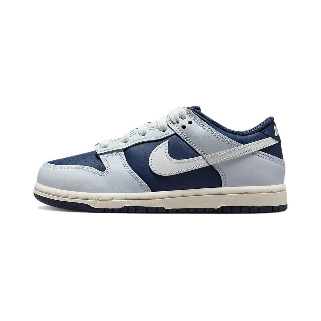 Nike Dunk Low PS Football Grey Midnight Navy Kids Sneakers Blue Summit-White FB9108-002