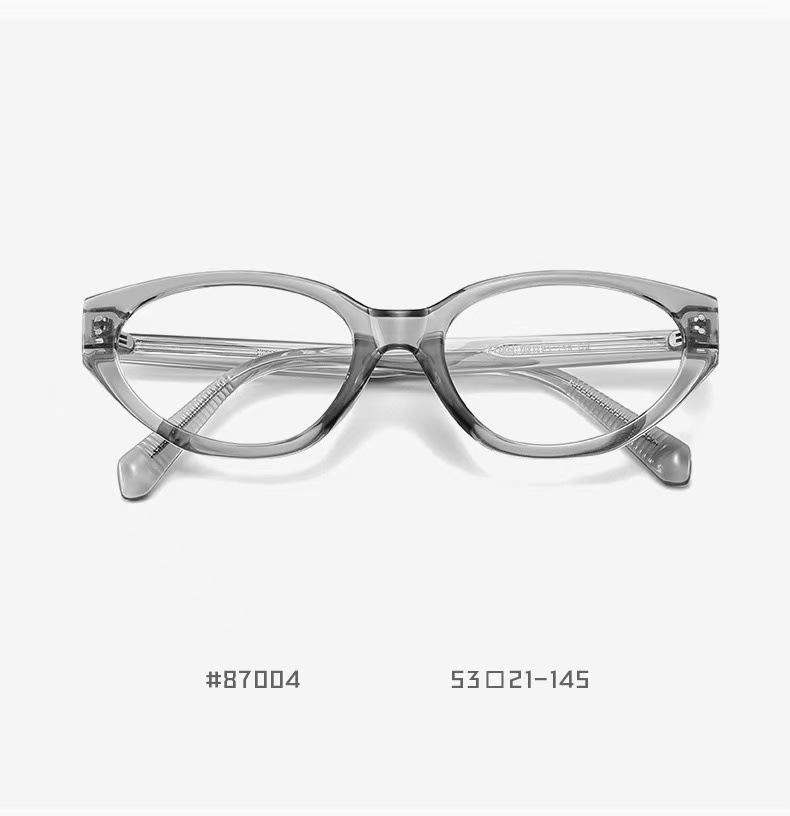 Brown Cat-Eye Acetate Frame with Myopia & Blue Light Prescription Lenses