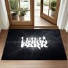 Linkin Park Design Crystal Velvet Rug Soft Decorative Mat for Bedroom Entrance