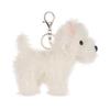 West Highland Cute Soft Animal Keychain Plush Suitable for Men and 13cm [Apricot Lamb] Toy, Women, Backpack, Wallet,