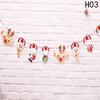 1 Pcs New Cartoon Pull Flag Christmas Flag Christmas Decoration Supplies Birthday Wedding Decoration Hanging Flag