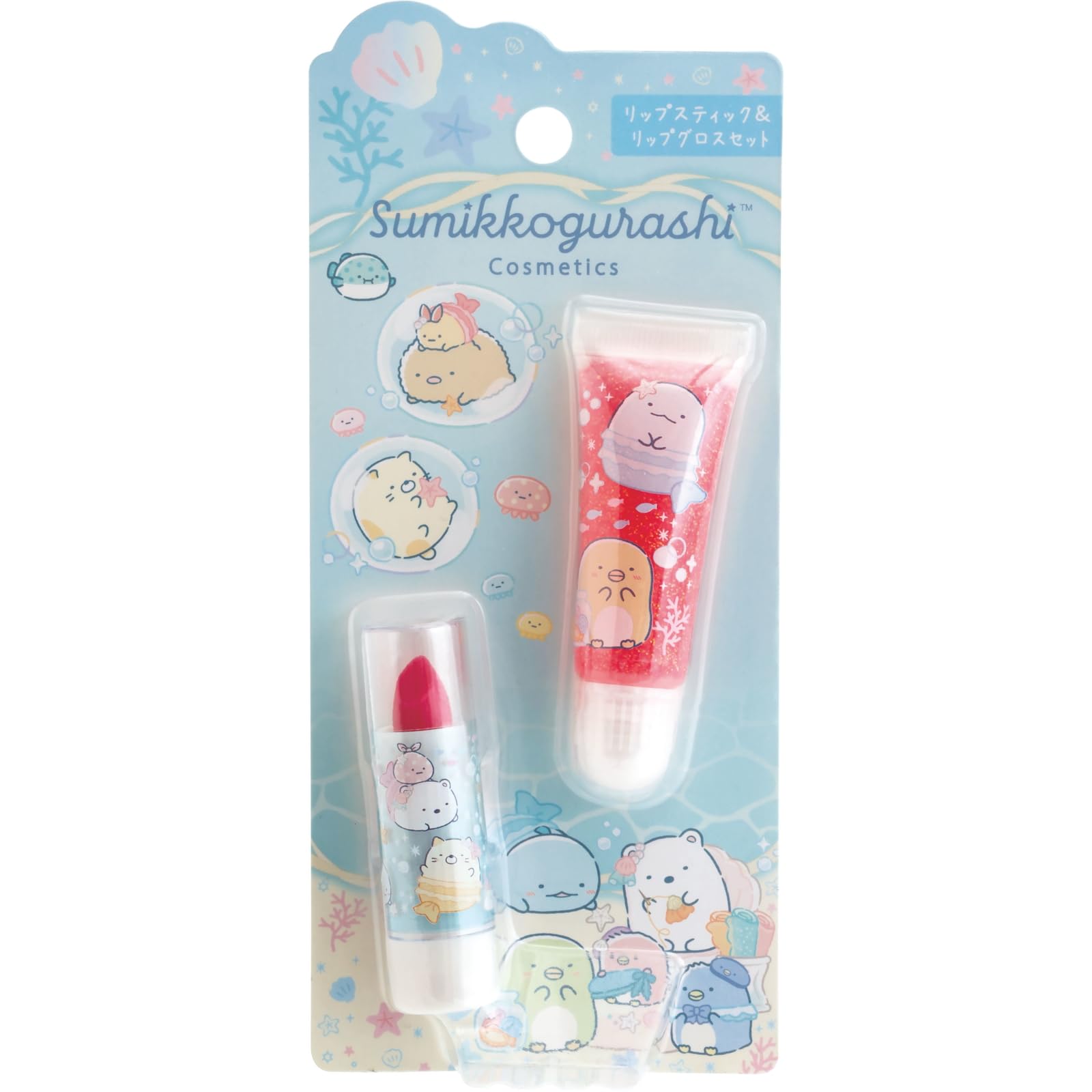

Sumikkogurashi Lipstick Lip Gloss Set FE43402 H155 x W70mm San-X &