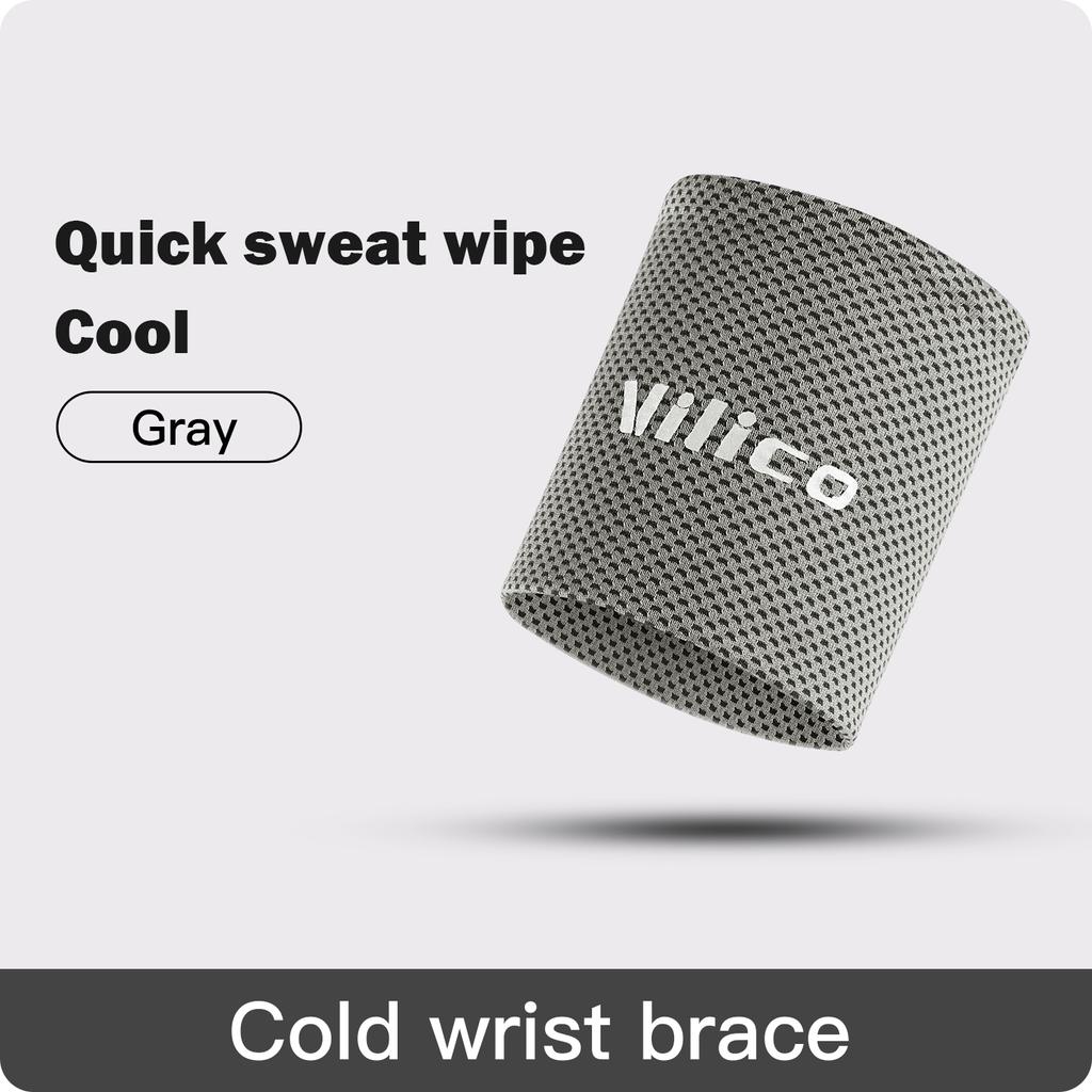 1/2 Pcs Cold Wrist Support Band Wristband Sport Bracers Sweat Towel Cuff Tennis Sweat Bands Guard For Basketball Fitness Wrist