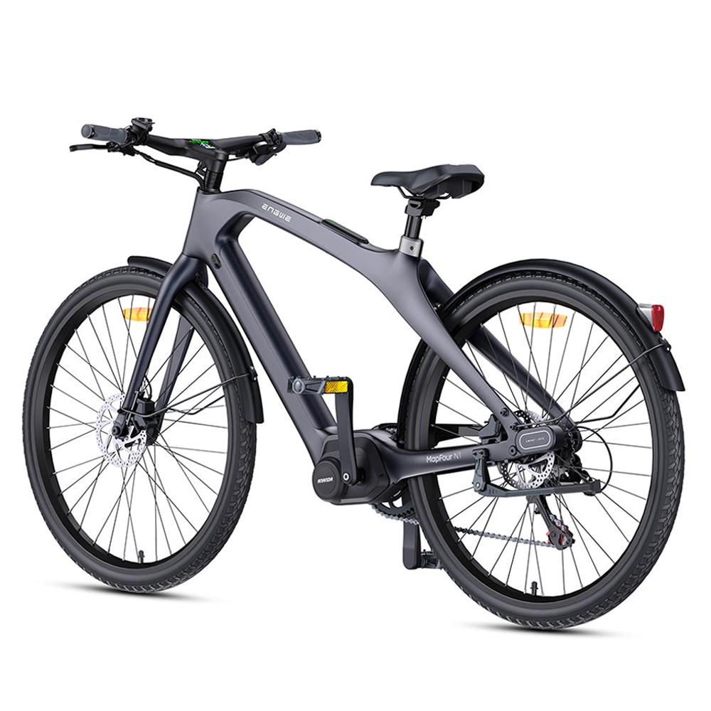Engwe N1 Pro Carbonfaser Elektrofahrrad 250W, Herausnehmbarer Akku, Hydraulische Bremsen, Shimano 7-Gang, IPX5, 700C×42C Reifen City Pendler E-Bike Pedelec