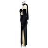 X6652 European & American Fashion Solid Color Women's Bandeau Evening Gown with Gloves