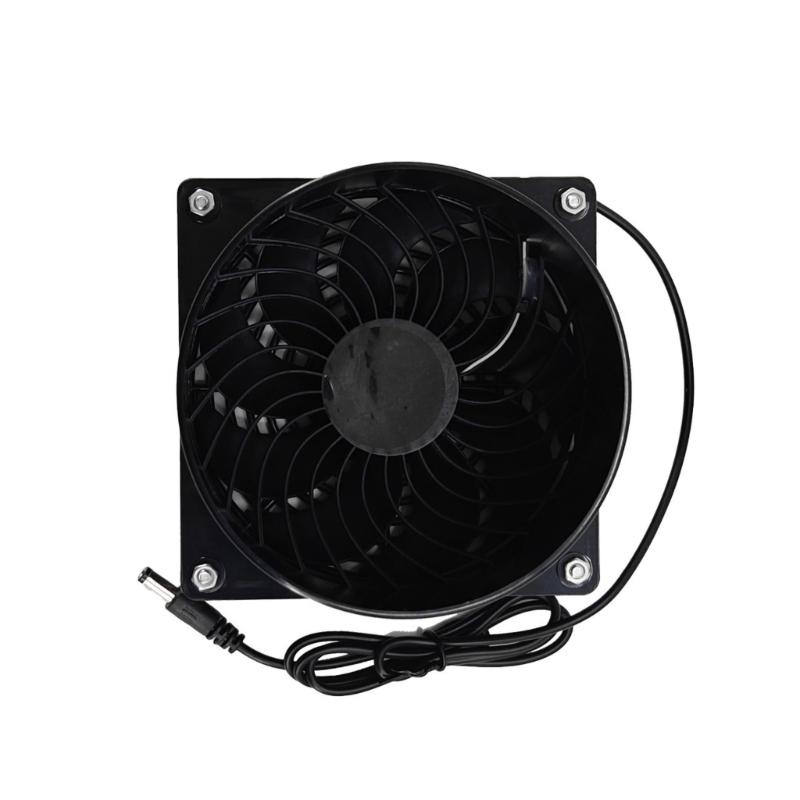 Solar Propelled Ventilation Fan ABS Plastic Detachable Plan Exemplary For Greenhouses Hydroponics Offices