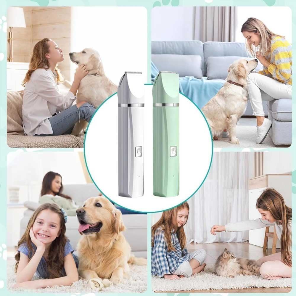 4-in-1 Electric Pet Grooming Tool Set Dog Hair Clippers USB Rechargeable Pets Haircut Trimmer Shaver Cats Supplies