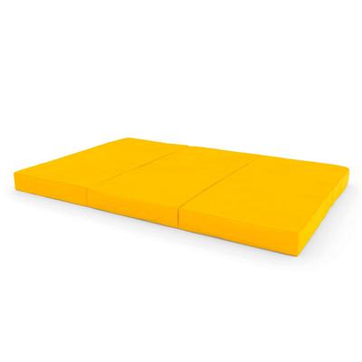 Tapete de ginástica Comet 150x100x10 três peças - amarelo