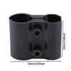 Black Fixed Tube Clamp Bracket for Telescope Flashlight-Universal Clamp Mount for Optical Instruments