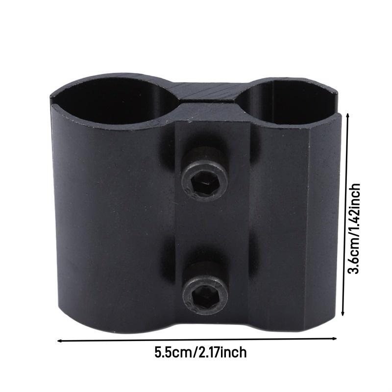 Black Fixed Tube Clamp Bracket for Telescope Flashlight-Universal Clamp Mount for Optical Instruments