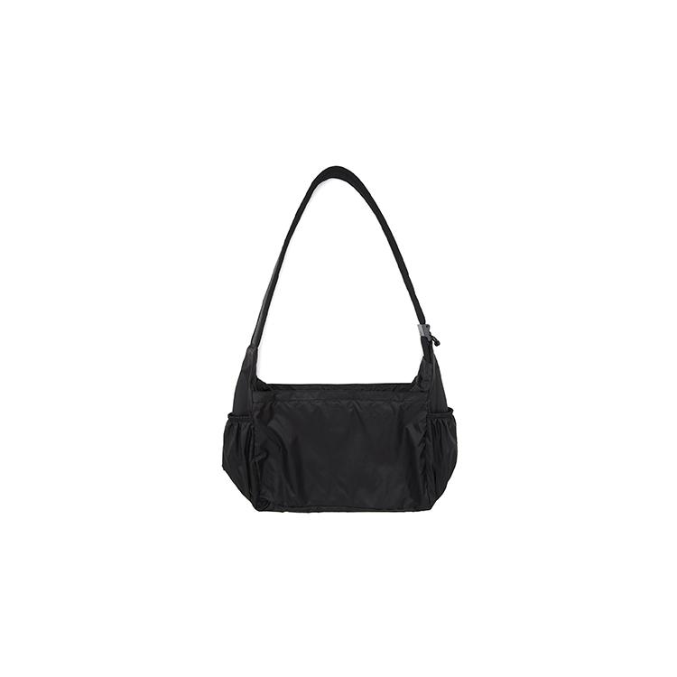 New Vision Street Wear Nylon Shoulder Bag Regular Unisex Black/Purple V241NS9008