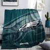 PHI Eagles Printed Flannel Blanket, soft throw for bedroom sofa, washable, fan merchandise, great gift.