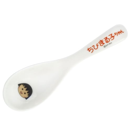 Chibi Maruko-chan" Spoon, 14cm, Microwave and Dishwasher Safe, Tableware, Children's Tableware, Character Goods, Made In Japan, 127156