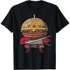 AspeAr Japanese Samurai Burger Warrior Ukiyo Fastfood Samurai T-Shirt