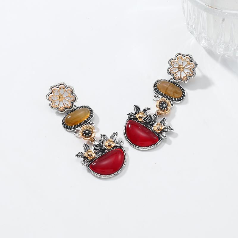 Vintage Daisy Flower Earrings For Women Personality Bohemia Long Drop Earrings Holiday Party Jewelry Accessories Gifts