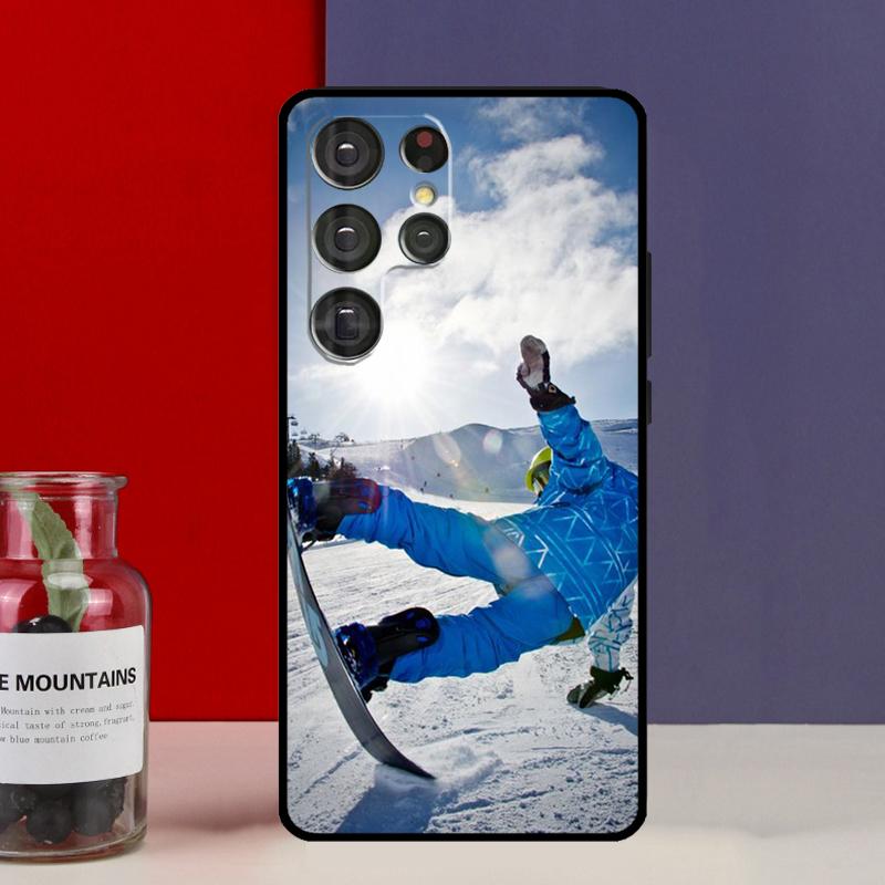 Cool Sports Snowboarding Funda Case For Samsung Galaxy S25 Ultra S9 S10 S20 S21 FE S22 S23 Plus S24 Ultra Phone Cover