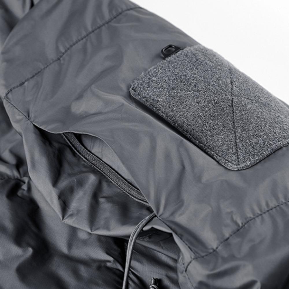 Men's Winter Outdoor Tactical Jacket Coat Thermal Windproof Waterproof Cold Resistant Solid Color Hoody Hiking Tops