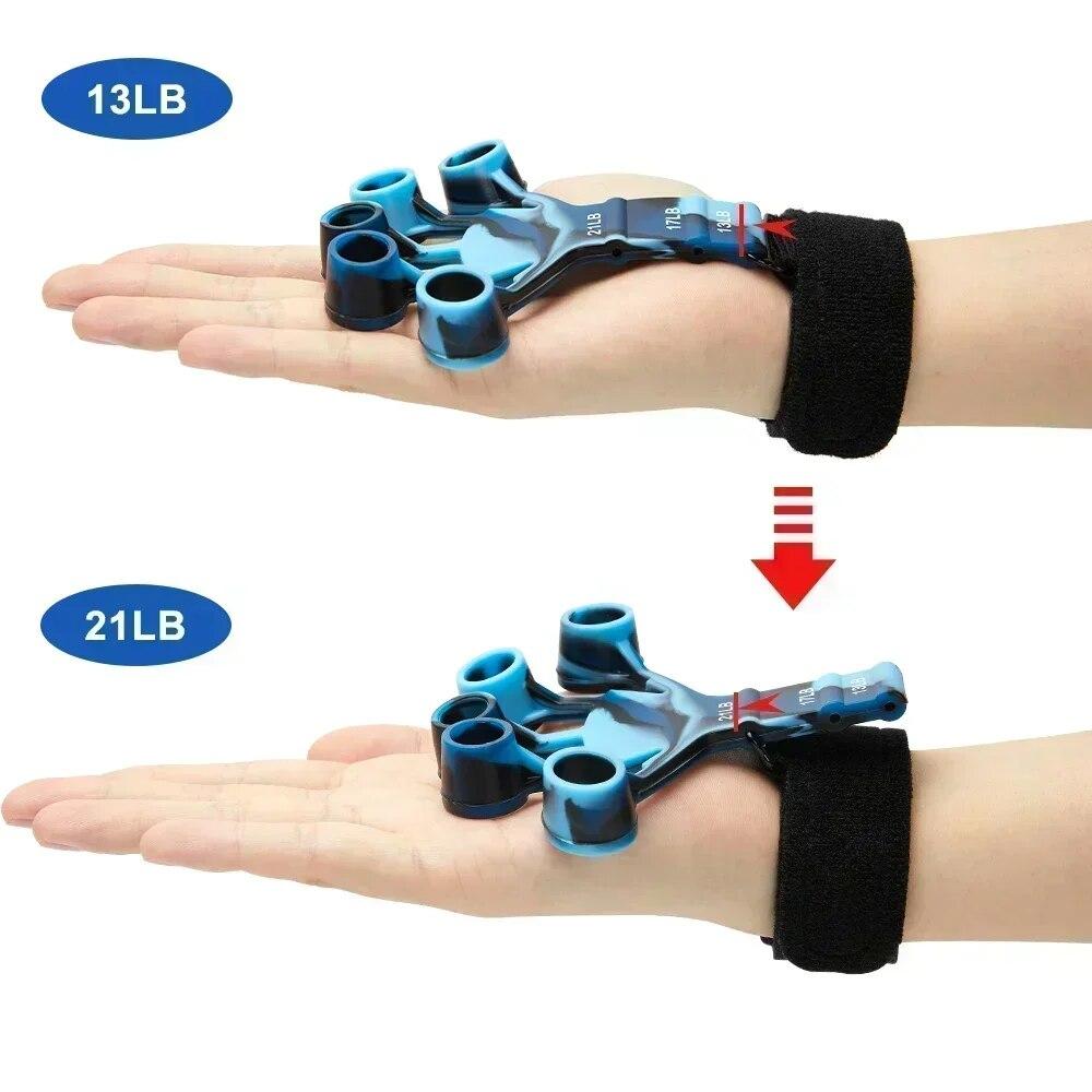 Fitness and Exercise Training Gripper, Hand Expander, Finger Squeeze, Sports Gym, Training Accessories, 5 Resistance, Training