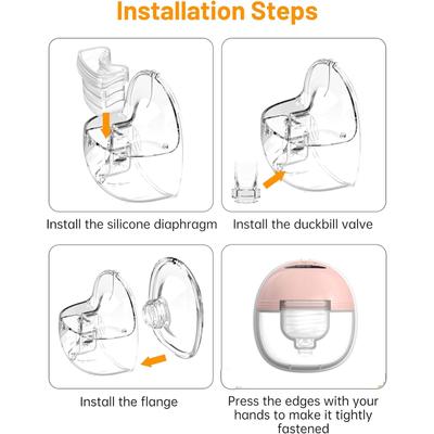 Silicone Diaphragm Membrane Duckbill Valve 24mm/27mm Flange Horn Wearable Electric Breast Pump Accessories for S18/S21