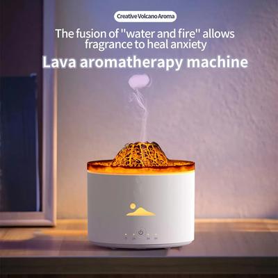 Steckdosen-Aroma-Diffusor Vulkan 230 ml Kühle Nebel Aromatherapie Ätherischer Öl-Diffusor 3-stufiger Timer für Zuhause, Auto, Raumduft