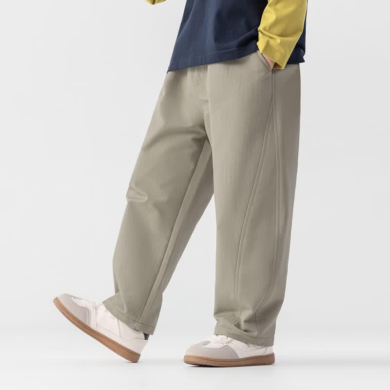 Pantaloni Lunghi Casual da Ragazzo a Gamba Dritta e Vestibilità Larga